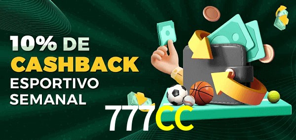 10% de bônus de cashback na 777CC